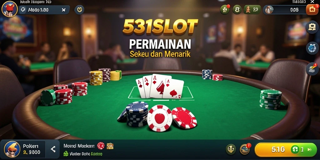 Tampilan gameplay menarik di 531SLOT dengan berbagai variasi poker.