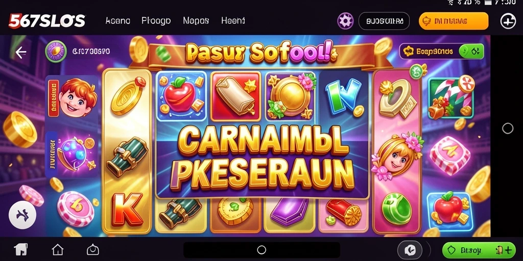 Screenshot gameplay 567SLOTS menampilkan keseruan permainan slot.