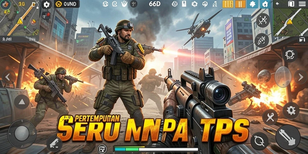 Tampilan gameplay seru dan menegangkan dari 66D dalam TPS.