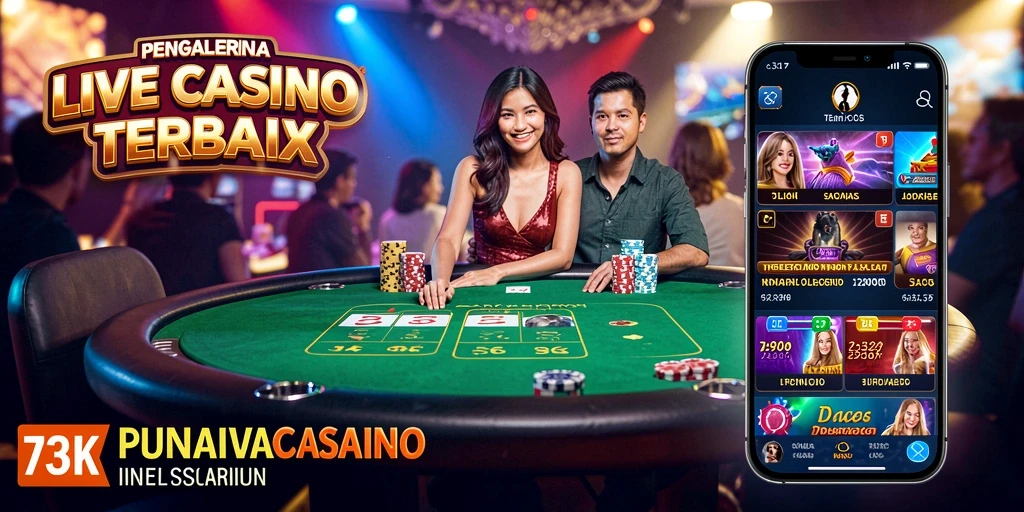 Menampilkan gameplay Live Casino yang mengasyikkan dan interaktif.