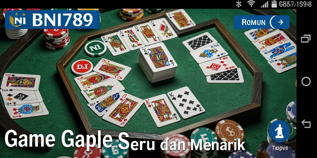 Tampilan gameplay Gaple yang menarik dan interaktif.