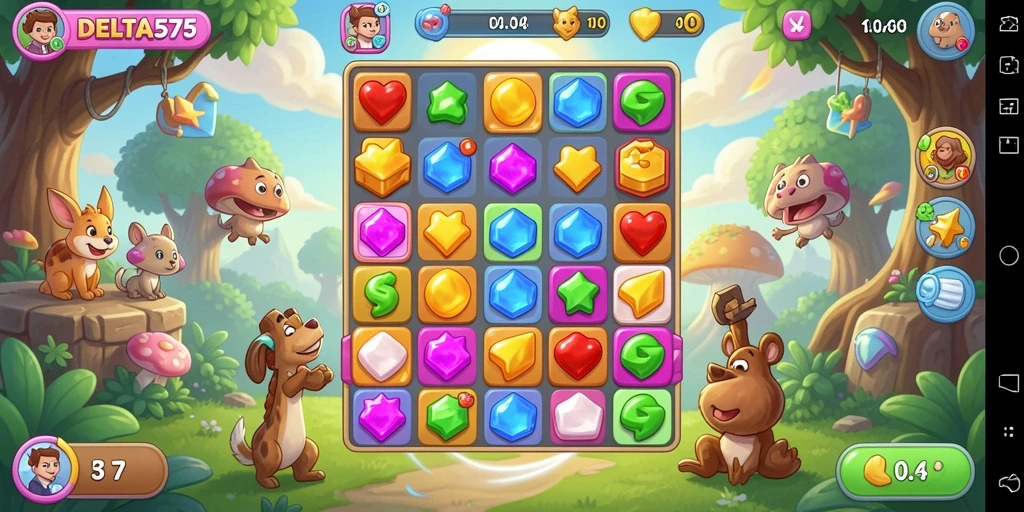 Gameplay seru dan penuh warna dari DELTA575.