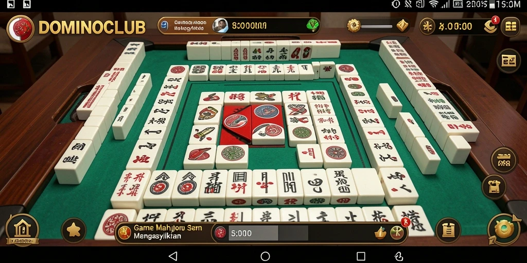 Tampilan gameplay seru dan menantang dari DOMINOCLUB.