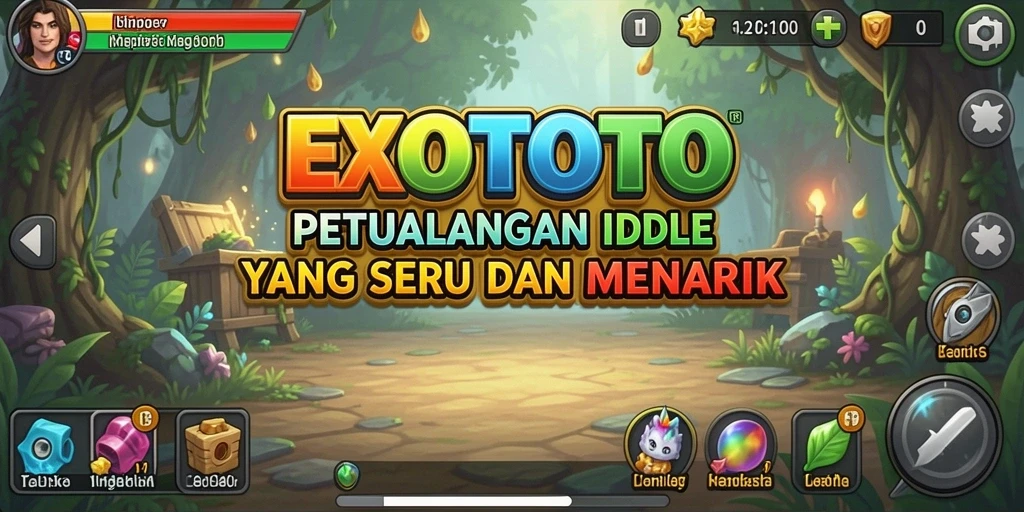 Tampilan gameplay EXOTOTO yang menarik dan mengasyikkan saat bermain Idle.