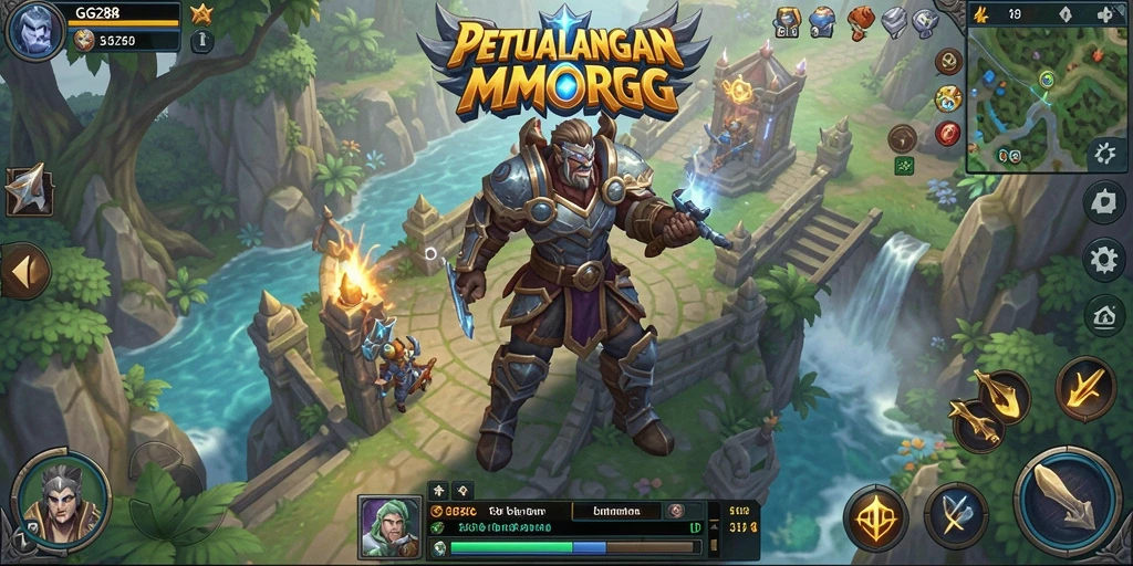 Screenshot menampilkan pertarungan epik dalam gameplay GG288.