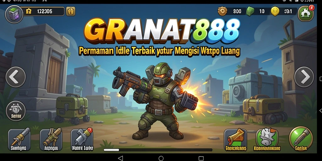 Tampilan gameplay GRANAT88 yang menyenangkan dengan karakter lucu.
