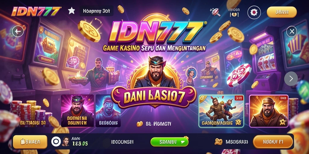 Tampilan menarik di permainan Kasino IDN777 dengan berbagai pilihan.