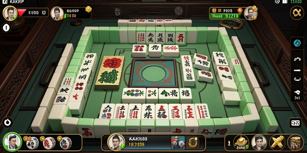 Screenshot utama KAKRP menampilkan gameplay seru Mahjong.