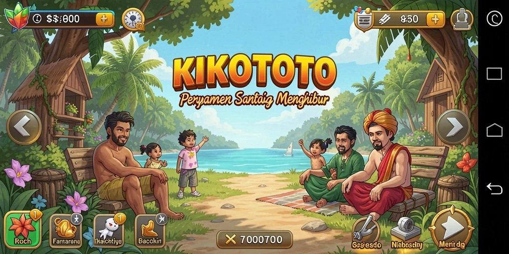 Tampilan menarik gameplay KIKOTOTO yang penuh warna.