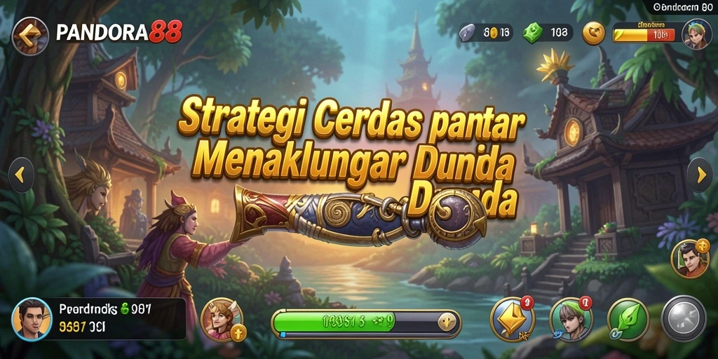 Screenshot gameplay PANDORA88 menunjukkan pertempuran strategi yang intens.