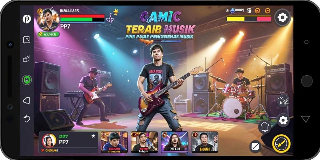 Screenshot utama PP7 menampilkan gameplay yang seru dan interaktif.