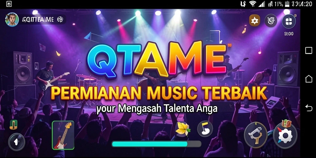 Tampilan gameplay QTGAME yang menarik dan interaktif.