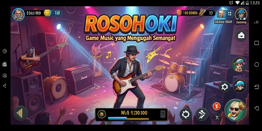 Tampilan gameplay ROSOHOKI yang seru dan interaktif.