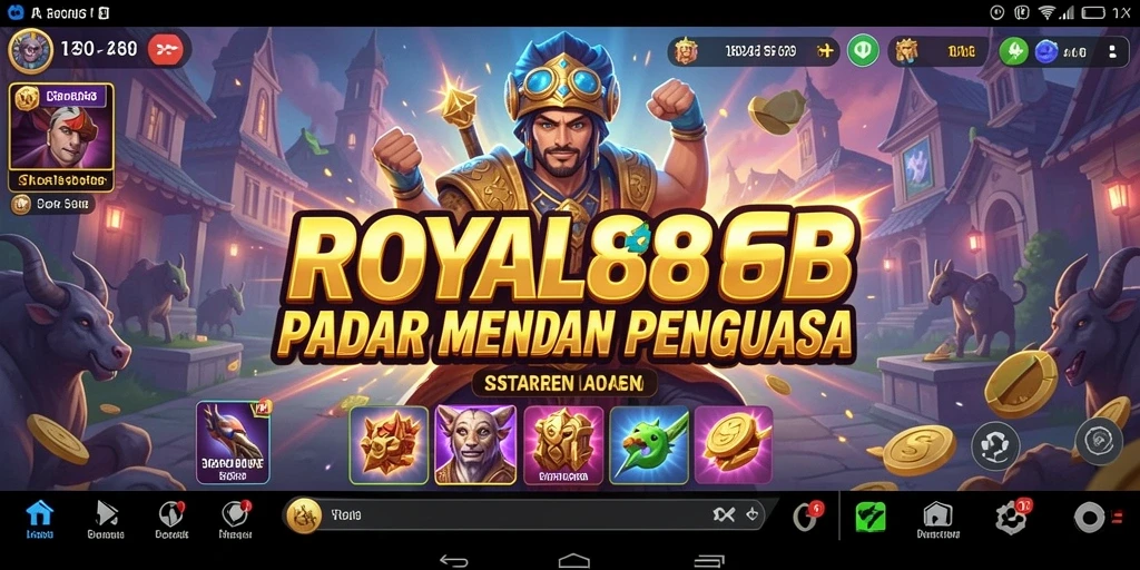 Screenshot utama ROYAL88 menampilkan aksi strategis dalam pertempuran.